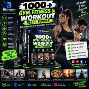 1000+ Gym Fitness Workout Reels Bundle