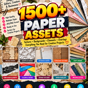 1500+ Paper Assets