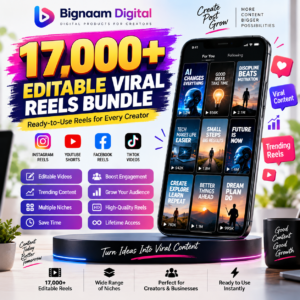 17,000+ Editable Viral Reels Bundle for social media creators