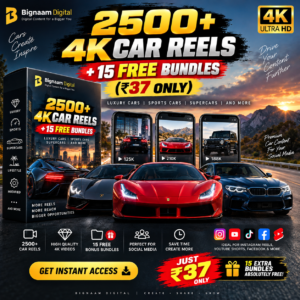 2500+ 4K Car Reels Bundle with 15 Free Bundles
