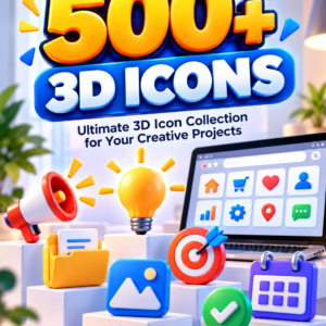 500+ 3D Icons