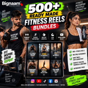 500+ Ready Made Fitness Reels Bundles