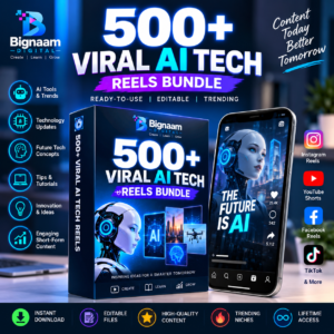 500+ Viral AI Tech Reels Bundle