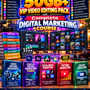 50GB+ Video Editing & Marketing Bundle