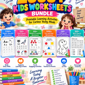 2000+ Kids Worksheets Bundle – Printable Learning Activities