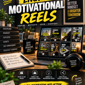 English Motivational Reels bundle with inspirational and success videos