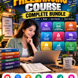 Freelancing Course – Complete Bundle + 🎁 BONUS: Logo Design Course Bundle Included