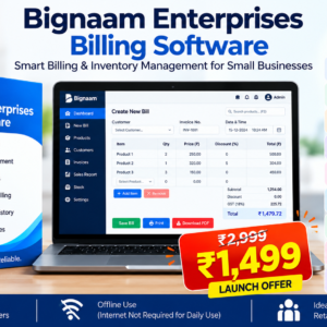 Bignaam Enterprises Billing Software – Billing & Inventory Management