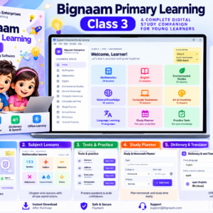 Bignaam Primary Learning – Class 3 Educational Software