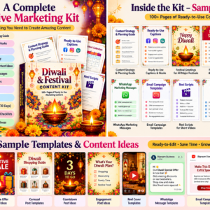 Diwali & Festival Content Kit – 100+ Pages of Ready-to-Use Marketing Content