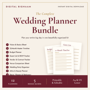 Wedding Planner Bundle – Printable Wedding Planning Kit